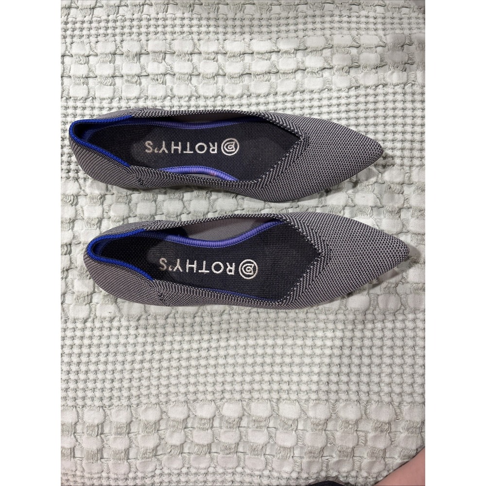 Rothy's Rothys the point cloud grey ballet flat women's Size 6